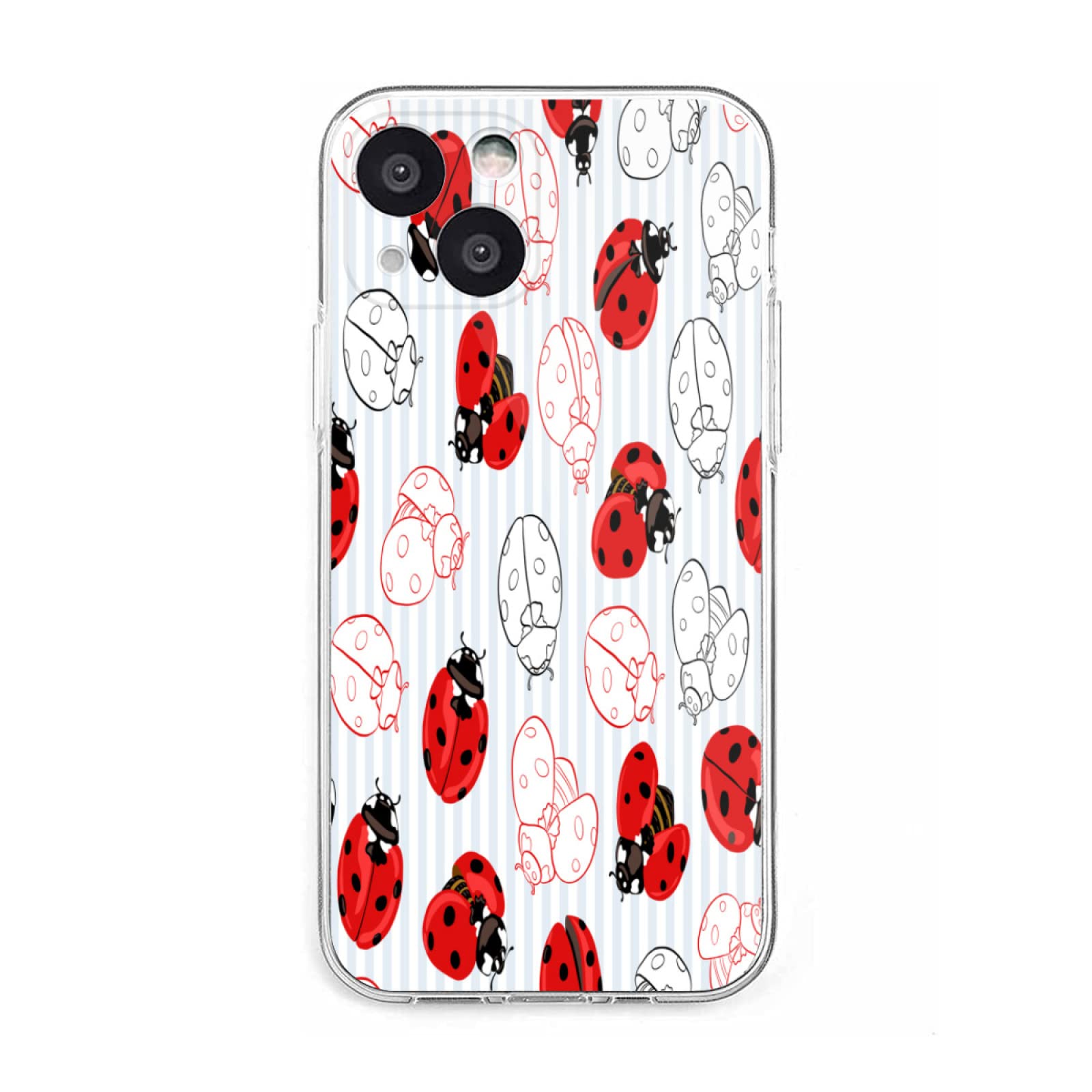 てんとう虫デザイン iPhoneケース Amazon.co.jp: iPhone 13 Mini ケース 手描き てんとう虫 ウルトラ