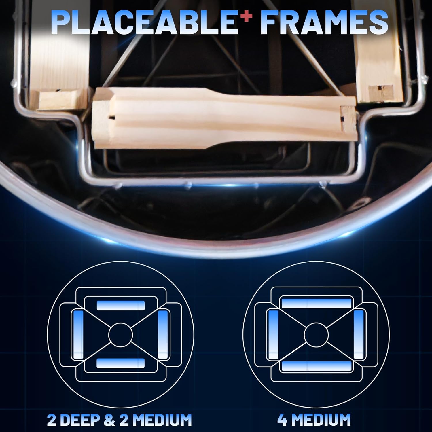 Newest 2/4 Frames Honey Extractor Electric with Protective Cover, 2nd Gen Intelligent Control Device Designed for Beekeepers - Image 6
