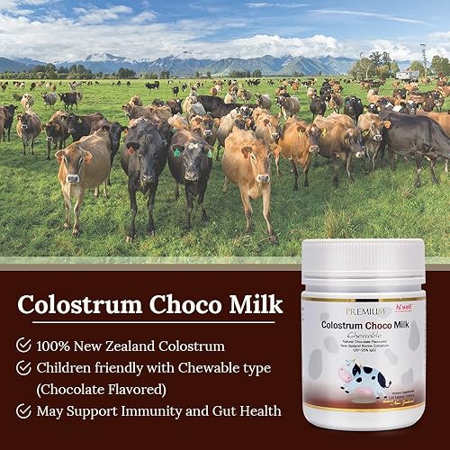 Miniatura 4 de Hi Well Premium - Leche de choco de calostro alimentado con pasto 150 tabletas de calostro bovino de Nueva Zelanda