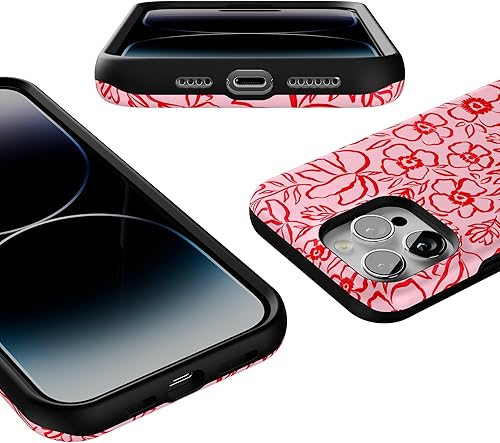 Vista 1636 de Casely - Funda para iPhone 14 Pro Max, Viva La Vida, Frida Kahlo Floral Collage, compatible con MagSafe 10 Frida Kahlo Viva La Vida Collage