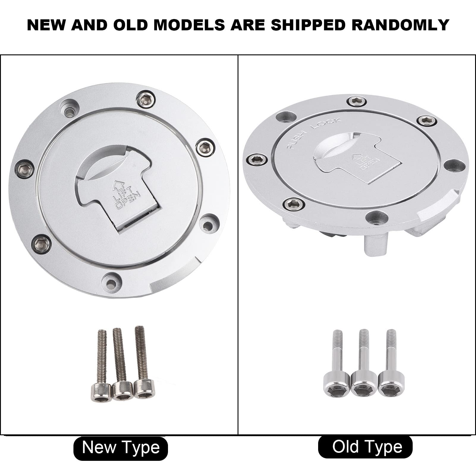 EVGATSAUTO Tappo serbatoio benzina per moto, coperchio serbatoio con serratura e 2 chiavi per CBR600RR 2003-2014 CBR600F4 F4i 2001 2002 2003 2004 2005 2006, tappo serbatoio verro