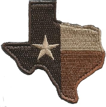 Die-Cut Tactical Texas Patch - Subdued Red White Blue