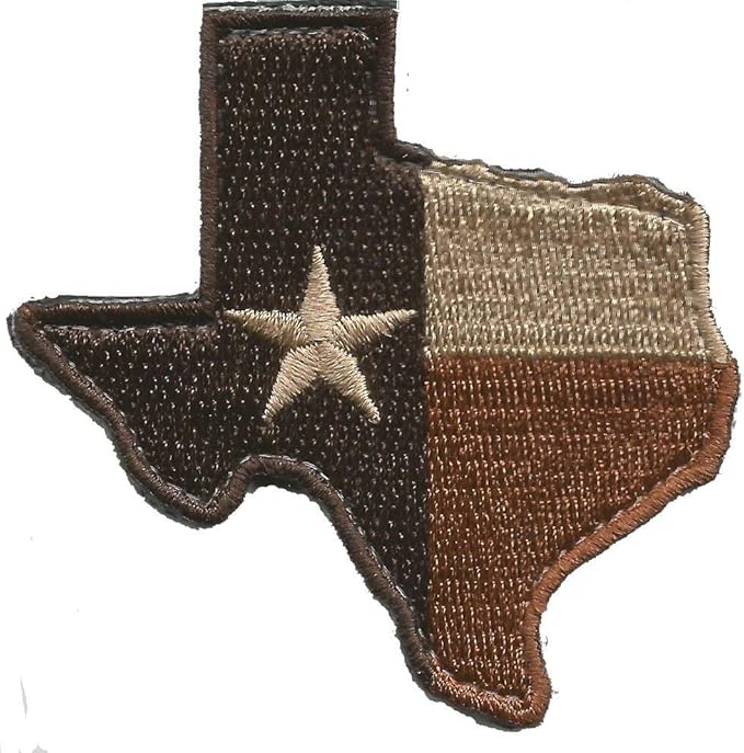 Die-Cut Tactical Texas Patch - Subdued Red White Blue