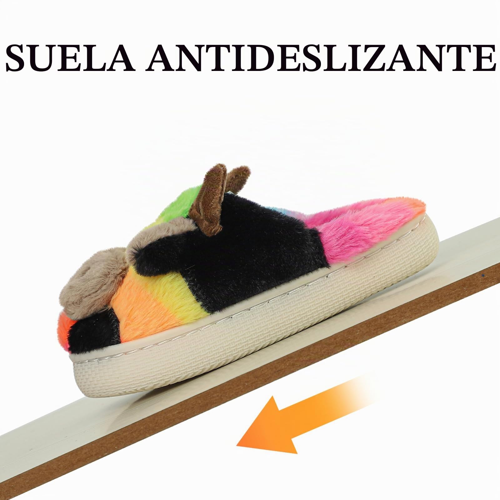 MASOCIO Pantuflas Niños Niñas Zapatillas de Estar por Casa Animales cogedor Calentar Antideslizante Talla 26-37 EU