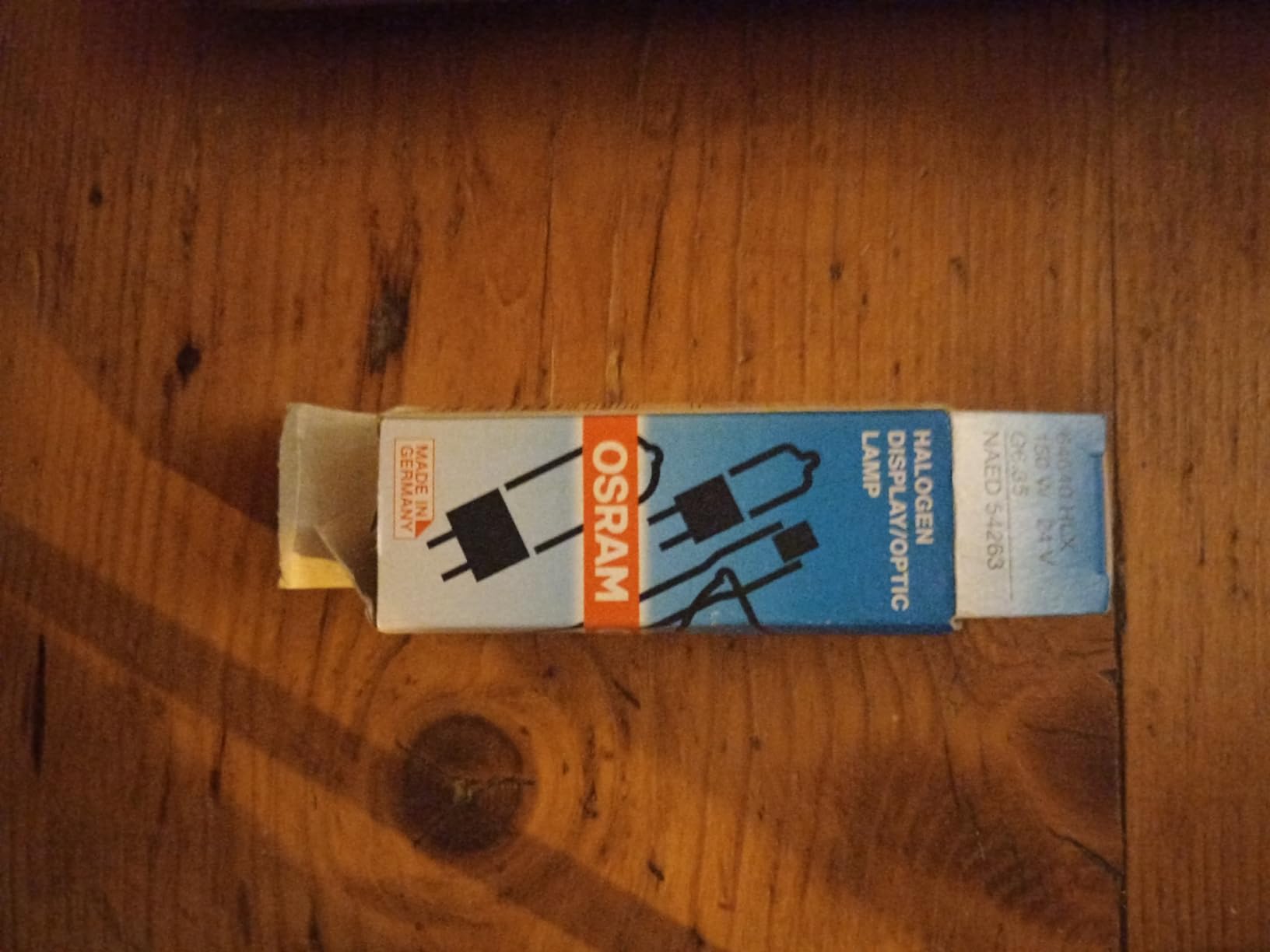 Ampoule Halogène OSRAM 64250 HLX - Basse Tension Sans Réflecteur - Xénon - Pour Microscopie Et éclairage Chirurgical