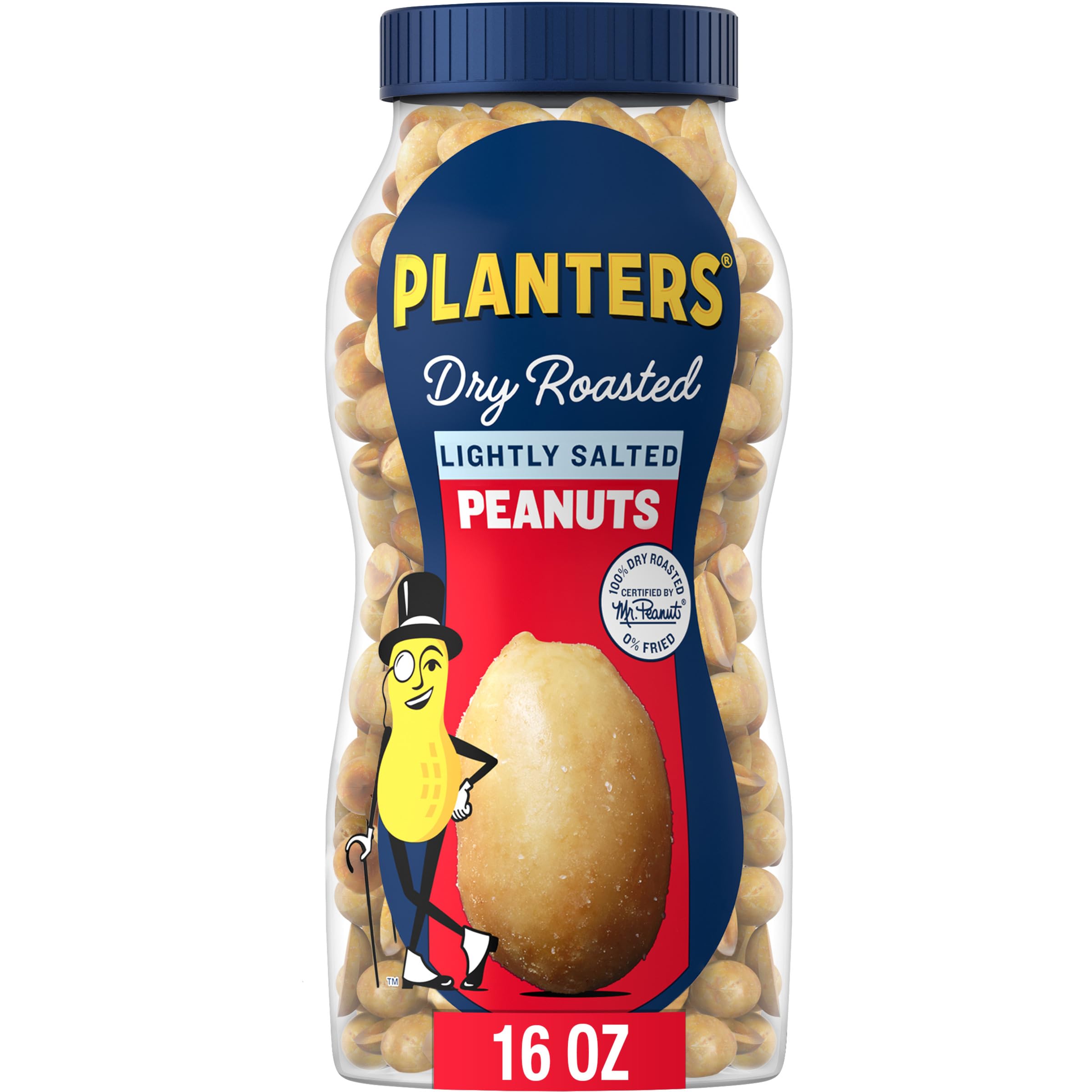 Planters Dry Roasted Peanuts Lightly Salted, 16 Ounce