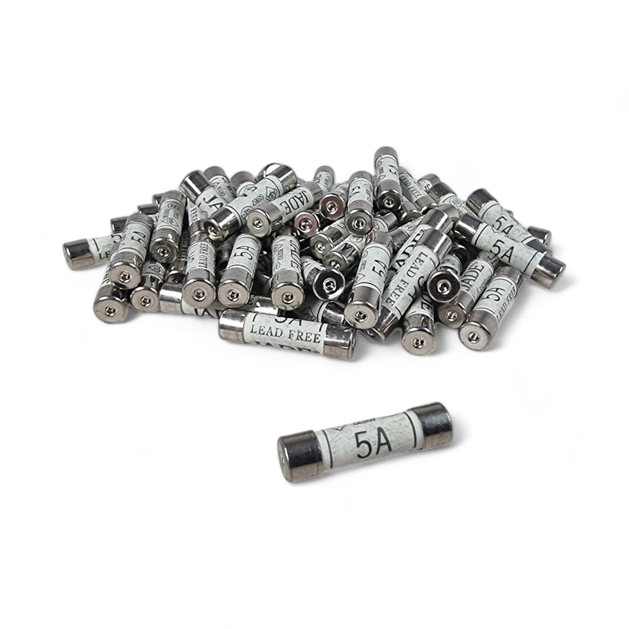 10 x 5A Fuses Household Electrical Ceramic Domestic 5 Amp Mains Fuse for Plugs