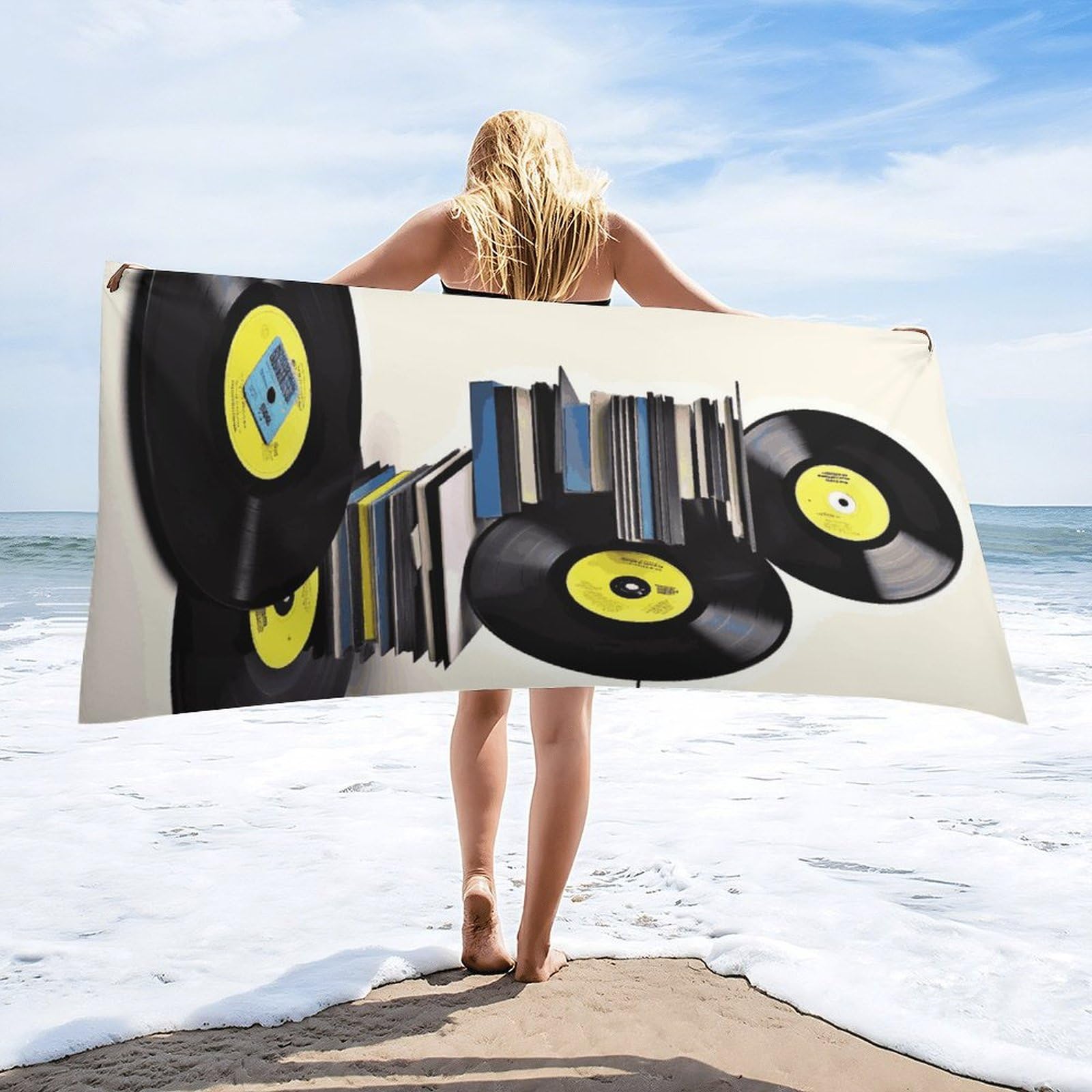 FVLFIL LFXIONG Oversized Microfiber Beach Towel - 63x31 Inches, Super Soft & Quick Dry For Swimming, Travel, And Pool - View #8