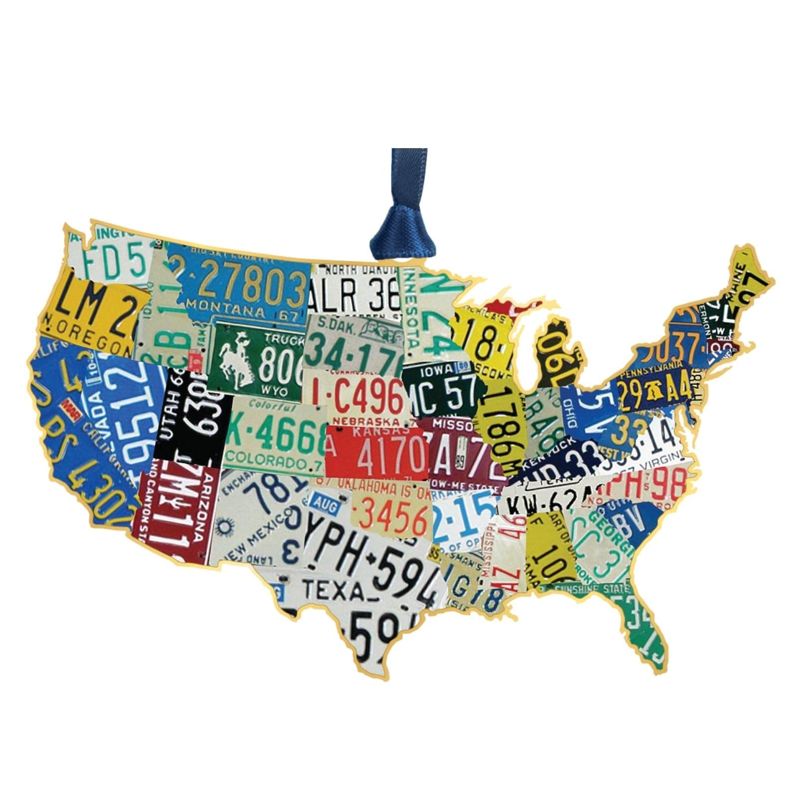 ChemArt Ozdoba mapy tablicy rejestracyjnej USA