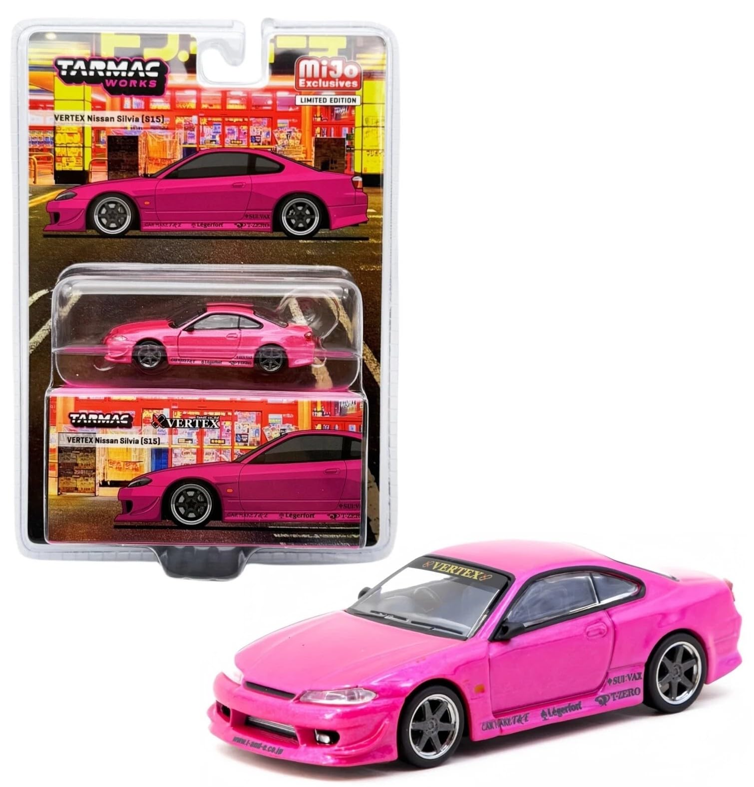 ミニカー TARMAC 1/64 VERTEX Nissan Silvia (S15) Amazon.com: Diecast Collectibles Model Car Compatible with Tarmac
