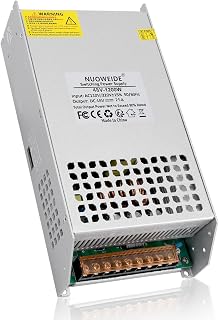 DC 48V 25A 1200W Power Supply Adapter 110V AC to 48V DC Converter Power Supply for 48v Drive Sensor Lamp Meter Controller Servos Electric Motor
