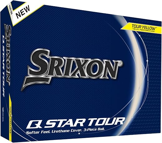 Srixon Q-Star Tour Yellow Golf Balls – 12 Pack