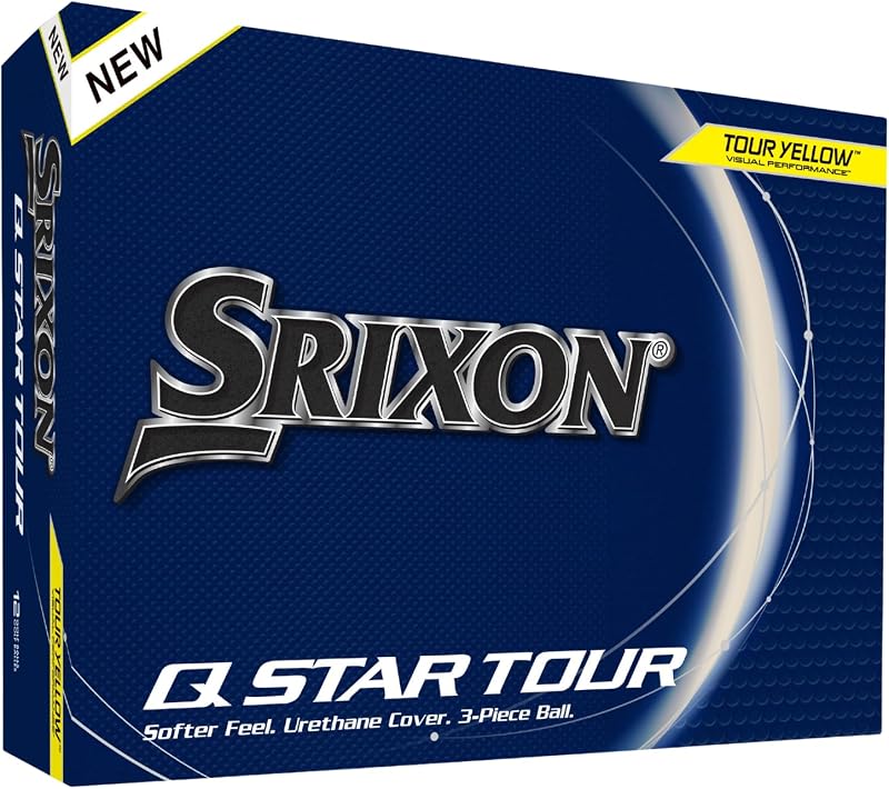 Srixon Q Star Tour 12 Golf Balls, Yellow