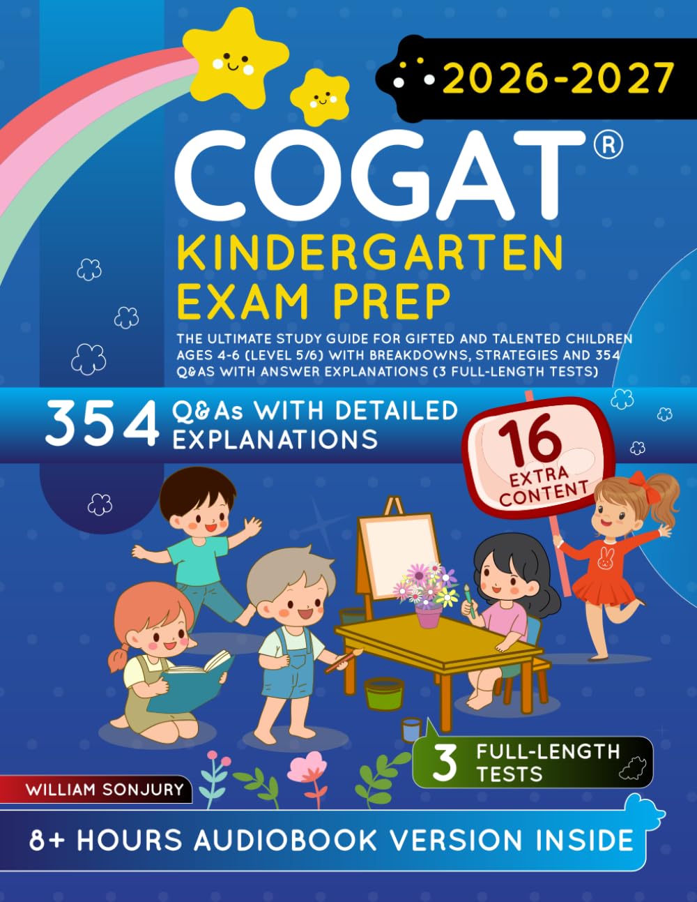 COGAT Kindergarten Exam Prep: The Ultimate Study Guide for Gifted and Talented Children Ages 4-6 (Level 5/6) with Breakdowns, Strategies and 354 Q&As