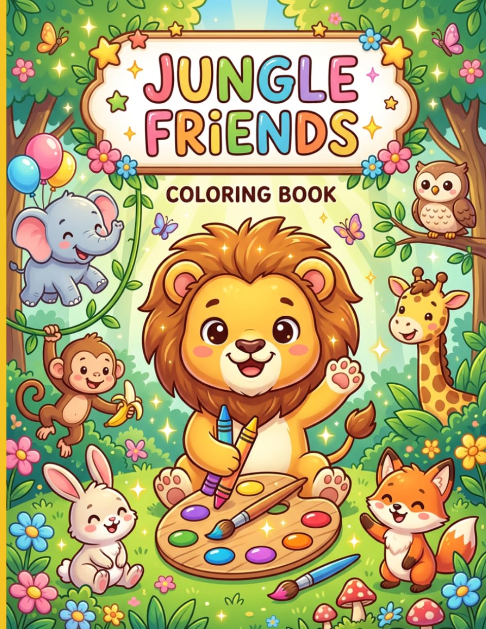 JUNGLE FRiENDS: Coloring Book