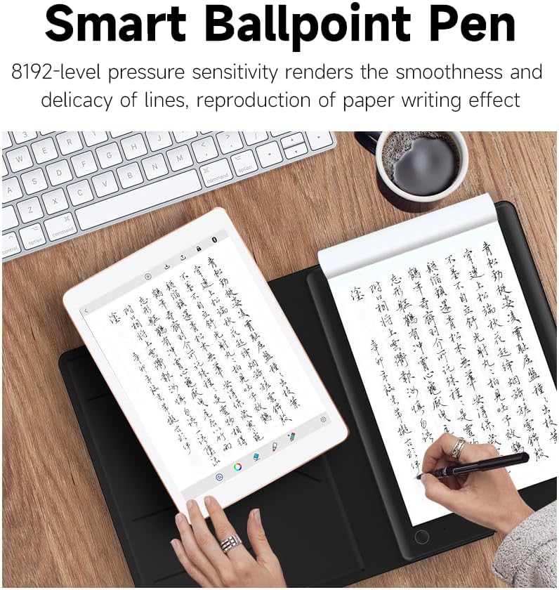 Team collaborating with VSON Smart Writing Pads and digital devices