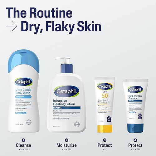 Miniatura 6 de CETAPHIL - Loción curativa intensiva con ceramidas 16 onzas. Para pieles secas, ásperas y escamosas sensibles. Hidratación las 24 horas. Libre de