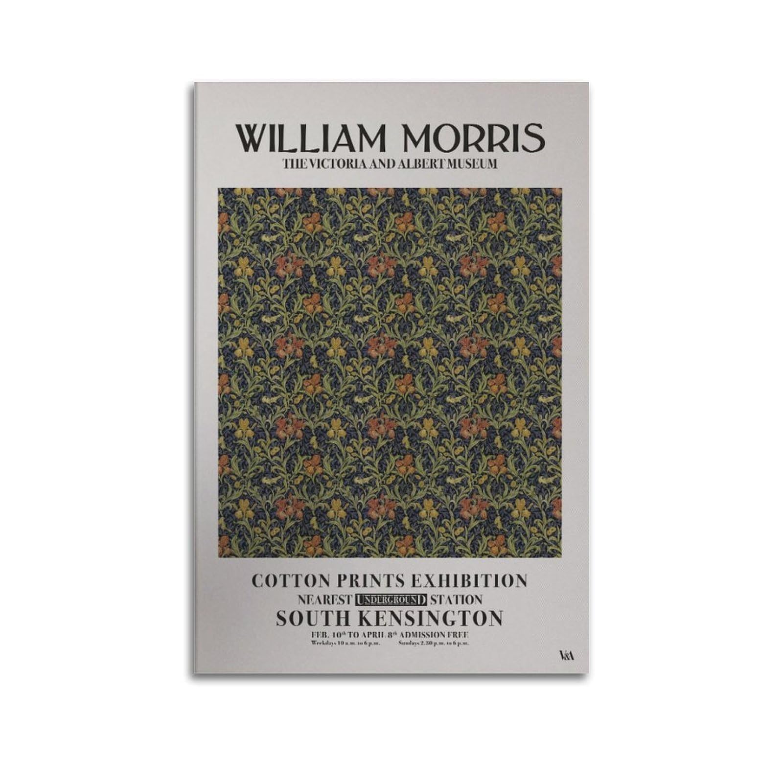 xiaoxiaoshen William Morris Botanical Nouveau 4 Canvas Poster Wall Art Prints Room Aesthetic Murals Bedroom And Living Decorations 24x36inch(60x90cm)
