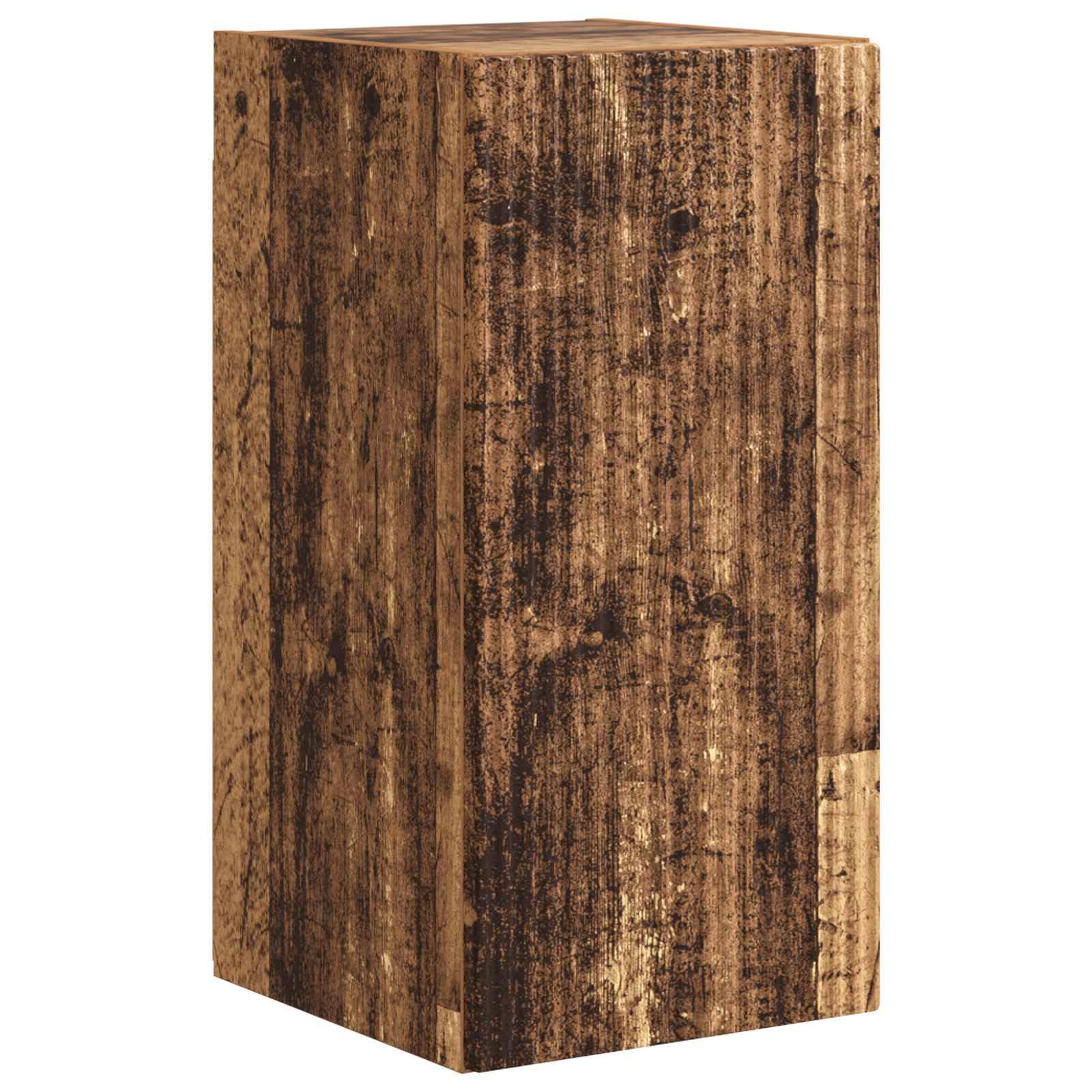 Set da 4 Mobili Porta TV a Parete in Legno Ingegnerizzato | Credenza sospesa per soggiorno con ante a ribalta 90 gradi e ripiani interni, ideale per riordinare console e DVD.