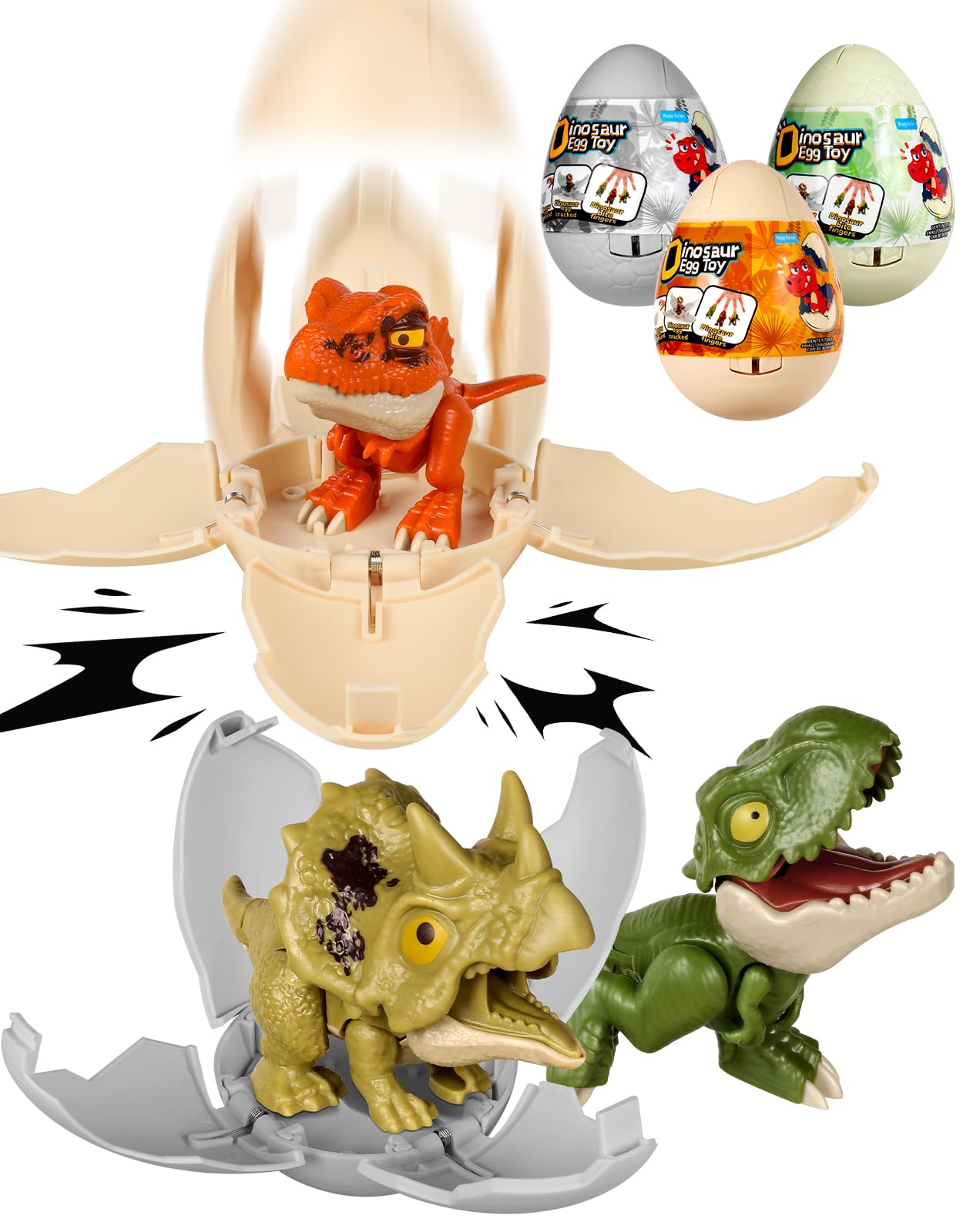 Amazon.com: JMHACHY 3 Pack Jumbo Dinosaur Eggs - Drop to Hatching