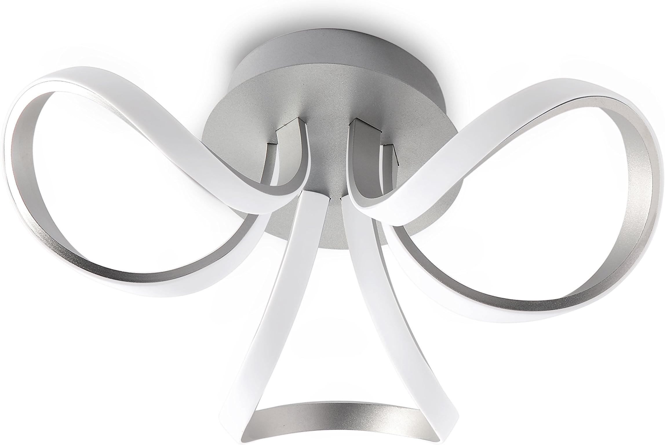 Mantra Iluminazion Deckenleuchte KNOT LED - SILVER / CHROME LED 36W - 3000K - 2520 Lumen