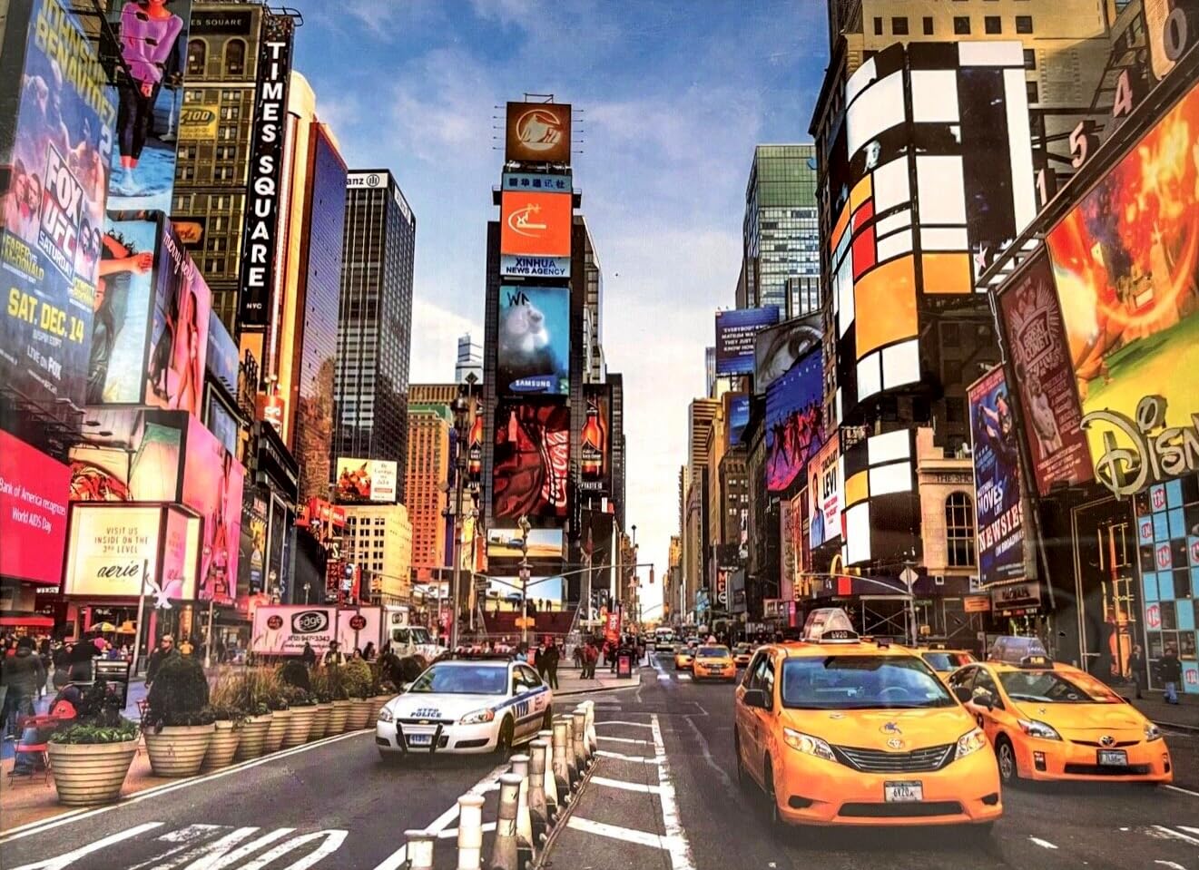 1000 Piece Jigsaw Puzzles for Adults - Famous Places & Landmarks of The World (New York City Times Square)