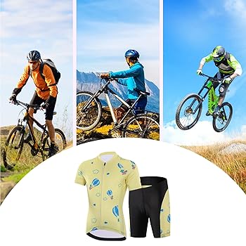 Set Maglia Ciclismo Bambini - Maniche Corte, Imbottita, Traspirante, Asciugatura Rapida, Per Ragazzi E Ragazze - Foto 3