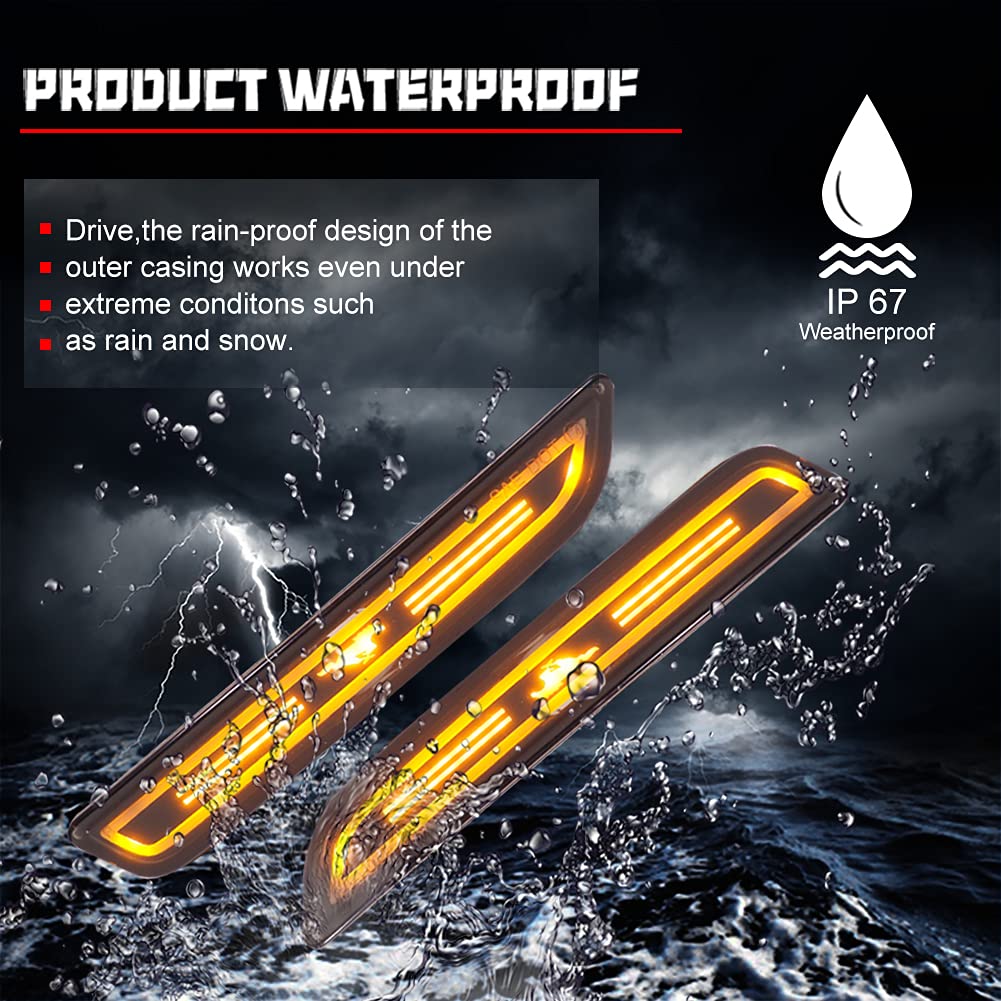 2Diode Amber LED Marker Lights Side Lamp Side Mark... – Grandado