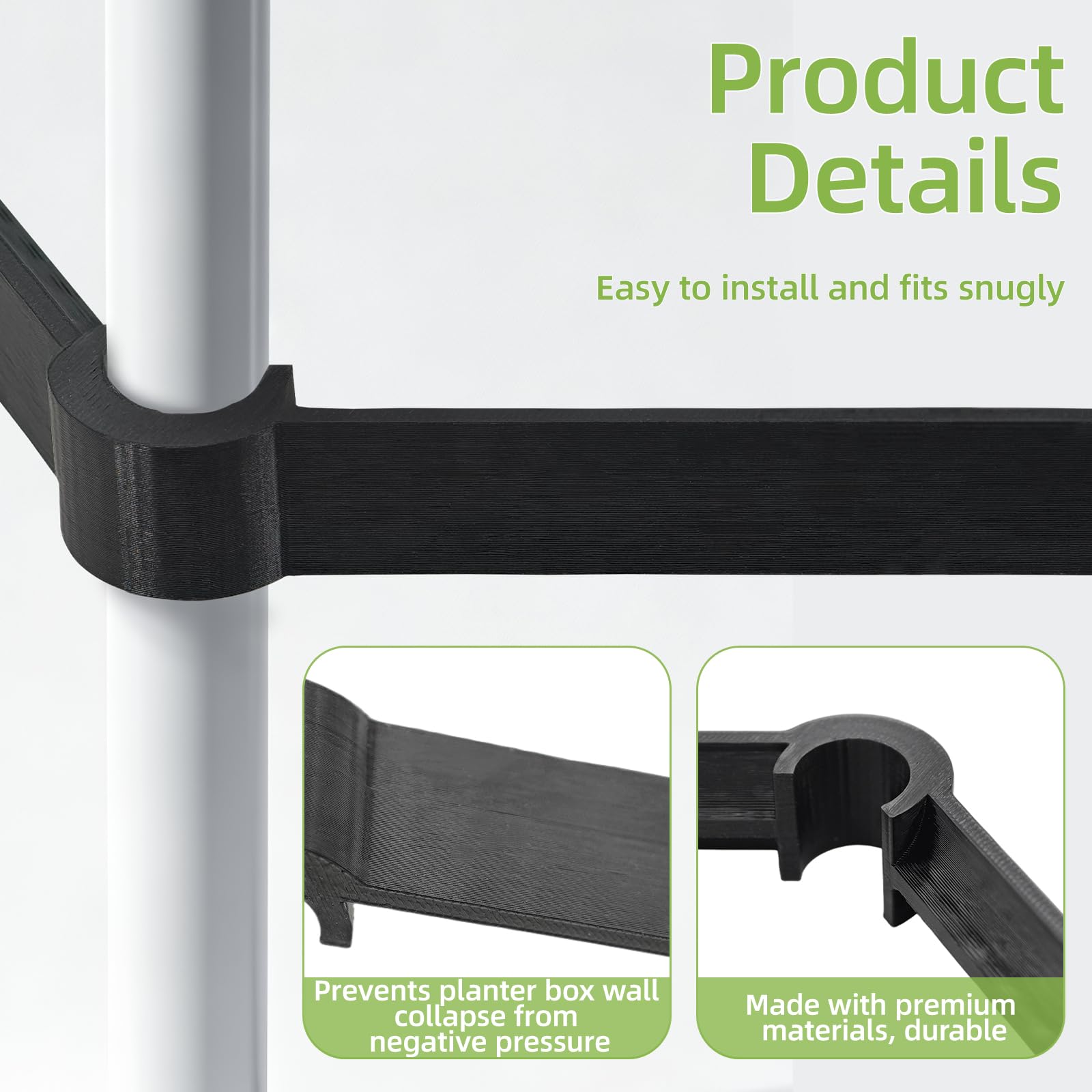 Repuesto Fixture Armario De Cultivo - Fixture Poles Space Booster para Grow Box, Tienda Armario Armario de 16 mm para Growbox Secret Jardin Homebox Tent, Accesorio Cultivo Interior, Juego De 4 Piezas