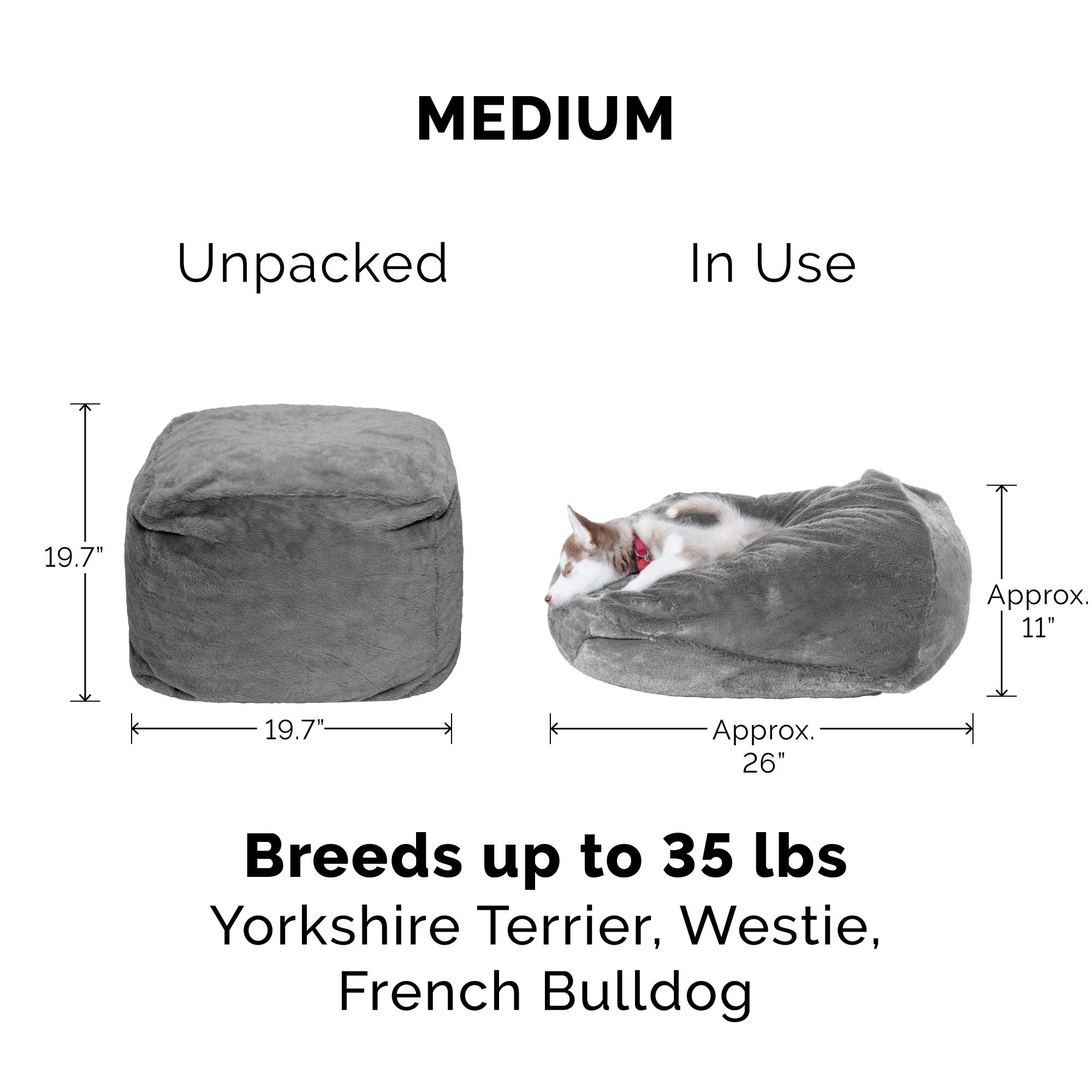 STELLA STORE Yahoo!店Furhaven Faux Fur BeanbagStyle Nest Pet Cats Dogs