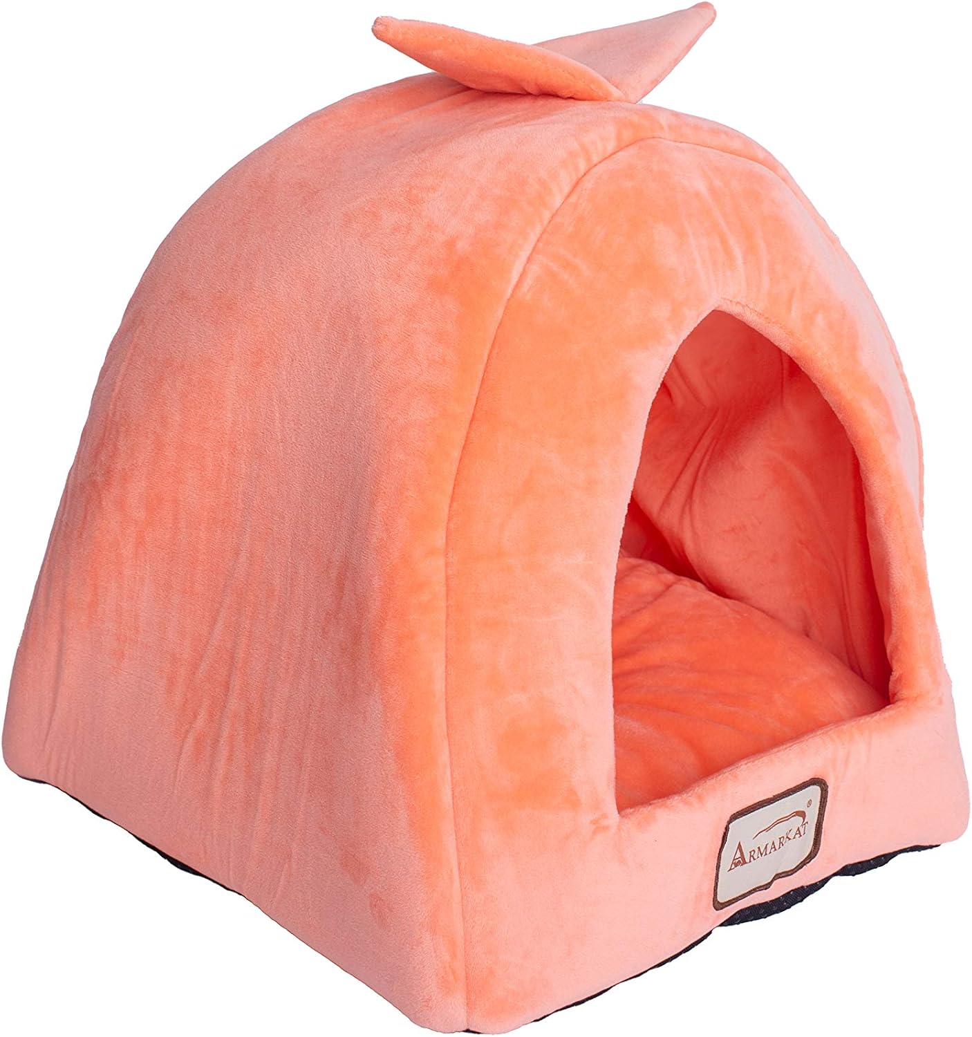Armarkat Cat Bed C10HCS/MB, Orange and Ivory