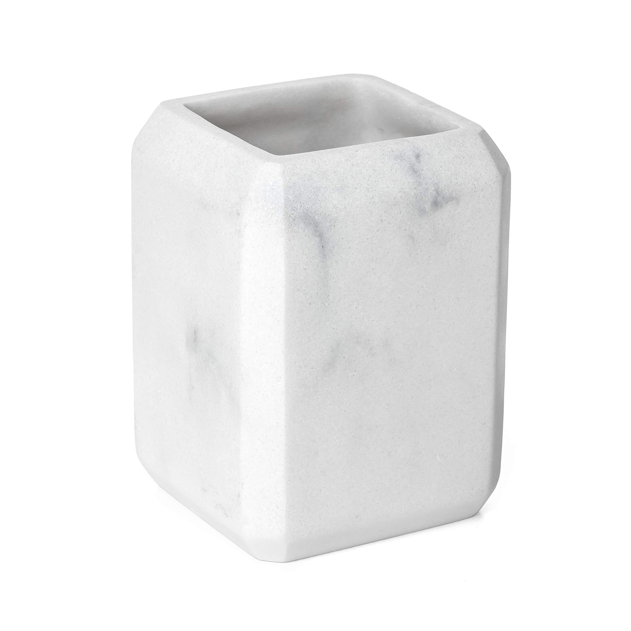 Tatay Toothbrush Holder, Polyresin, Marble, Small