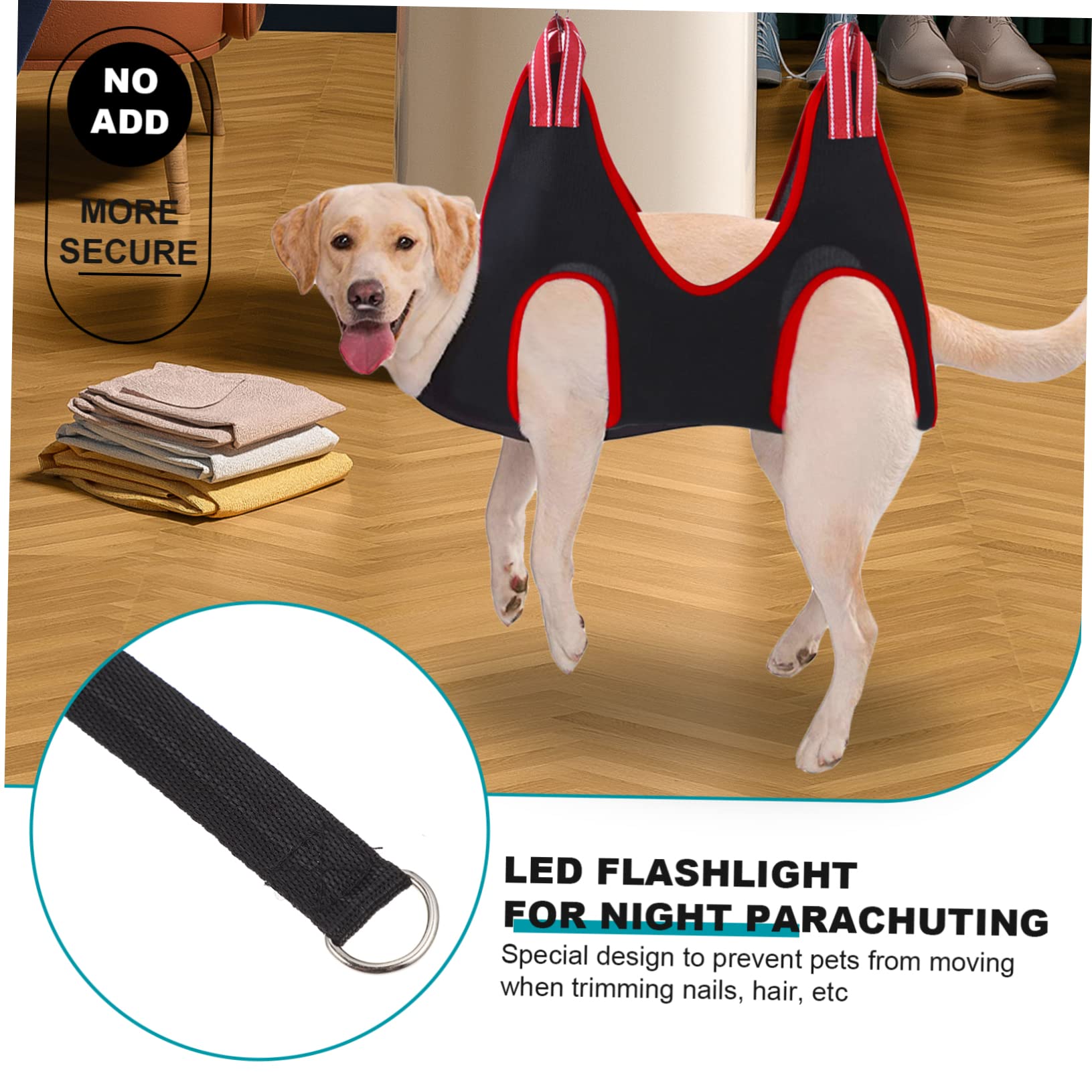 ifundom 1 Set Pet Grooming Hammock Sling for Cats and Dogs Nail Clipper and Comb Tools Easy to Use Lightweight Design for Convenient Grooming