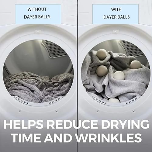 Miniatura 7 de Removedor de pelo de mascotas para lavandería, 6 unidades no tóxicas para eliminar pelusas, bolas de lavado reutilizables, secador de pelo de