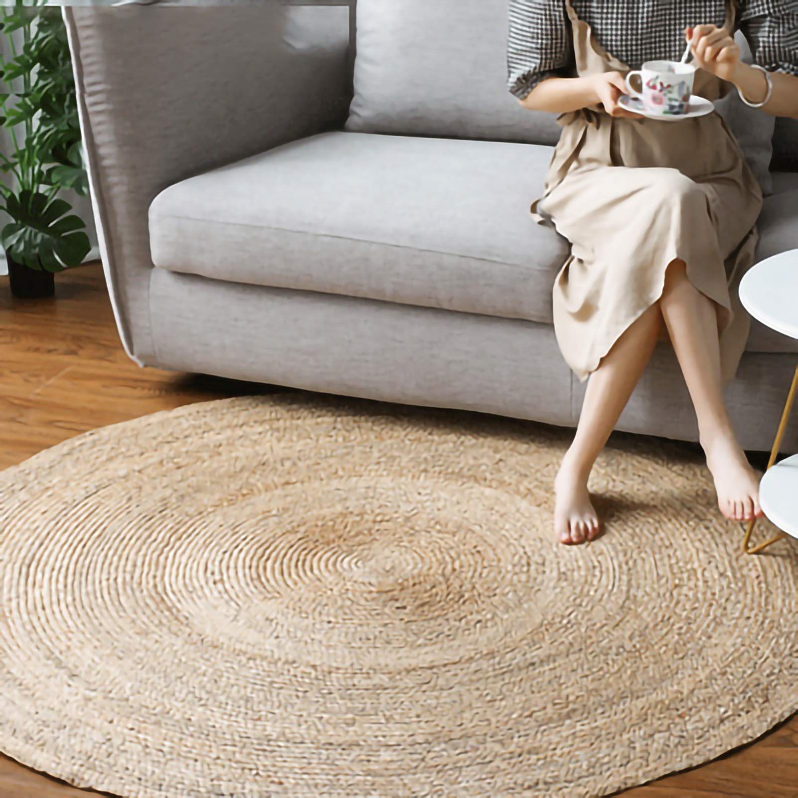 Juted Rugs Braided Jute Rug Fibrework Zira Braided Jute 6891 Wheat Fovama Rugs