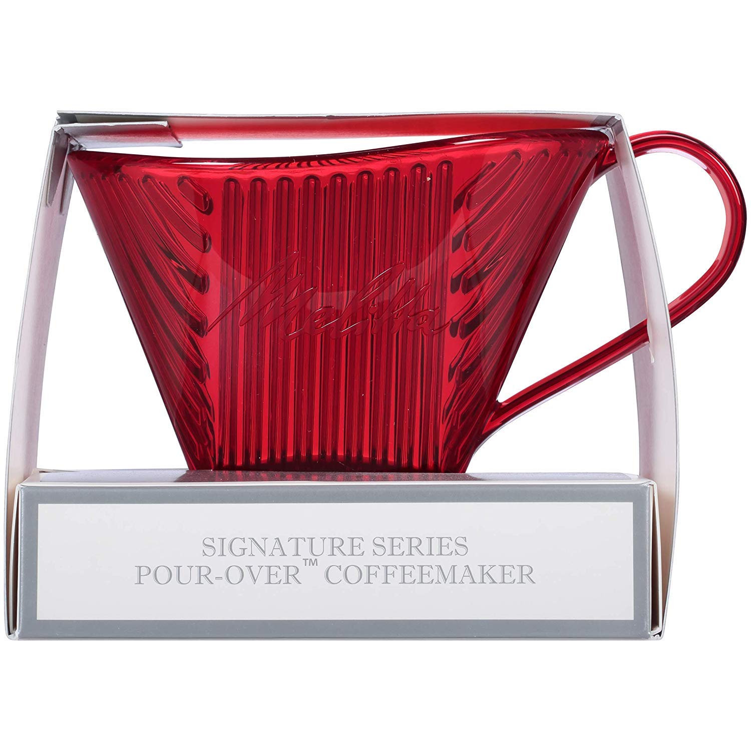 Melitta Signature Series - Cafetera de 1 taza, color rojo Tritan