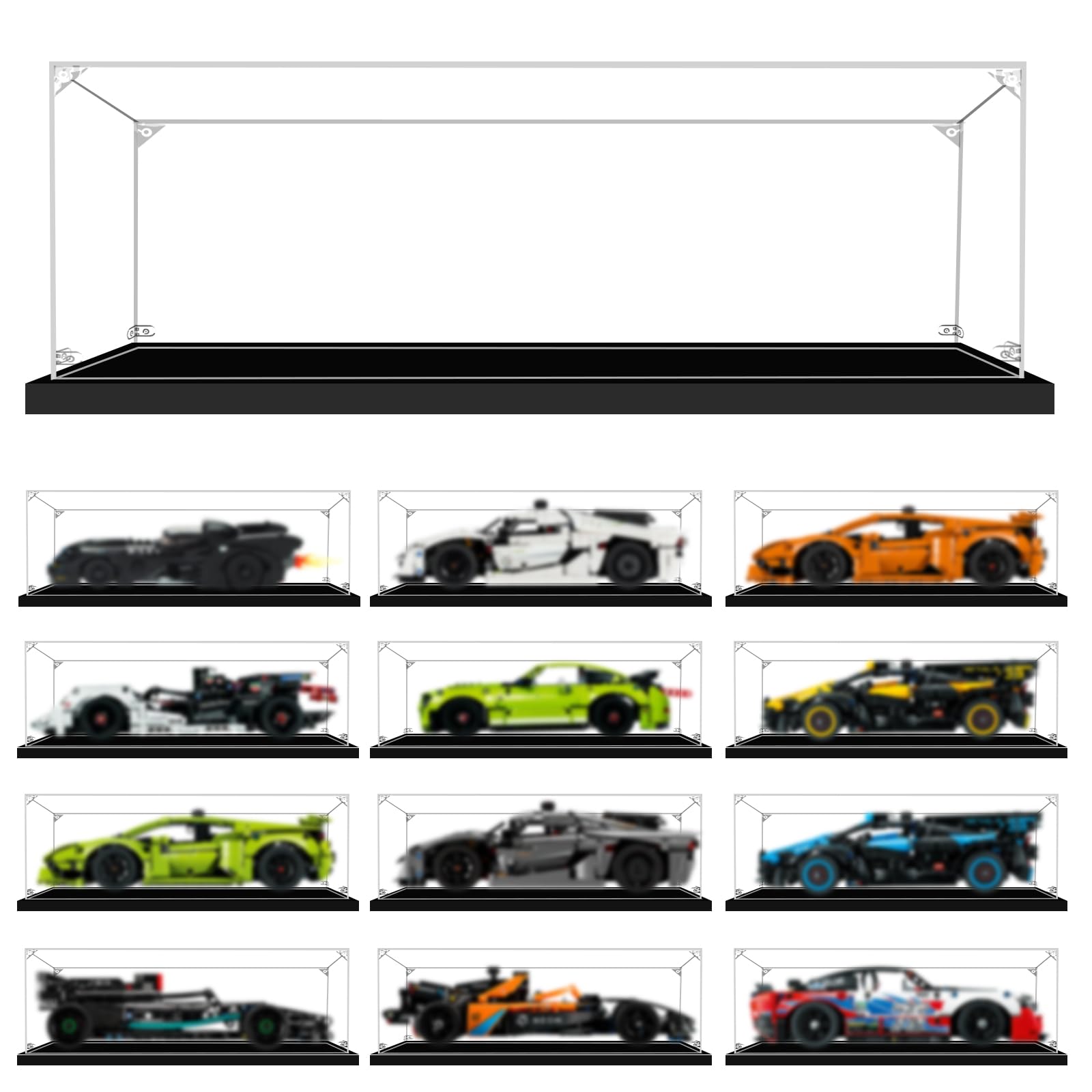Amazon.com: LILIKAKA Display Case for Lego 1:10 Scale Car 42222