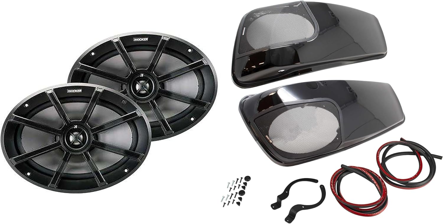 KICKER 46HDBLVB Maleteros Pintados y Parlantes 6x9 Pulgadas 40PS692
