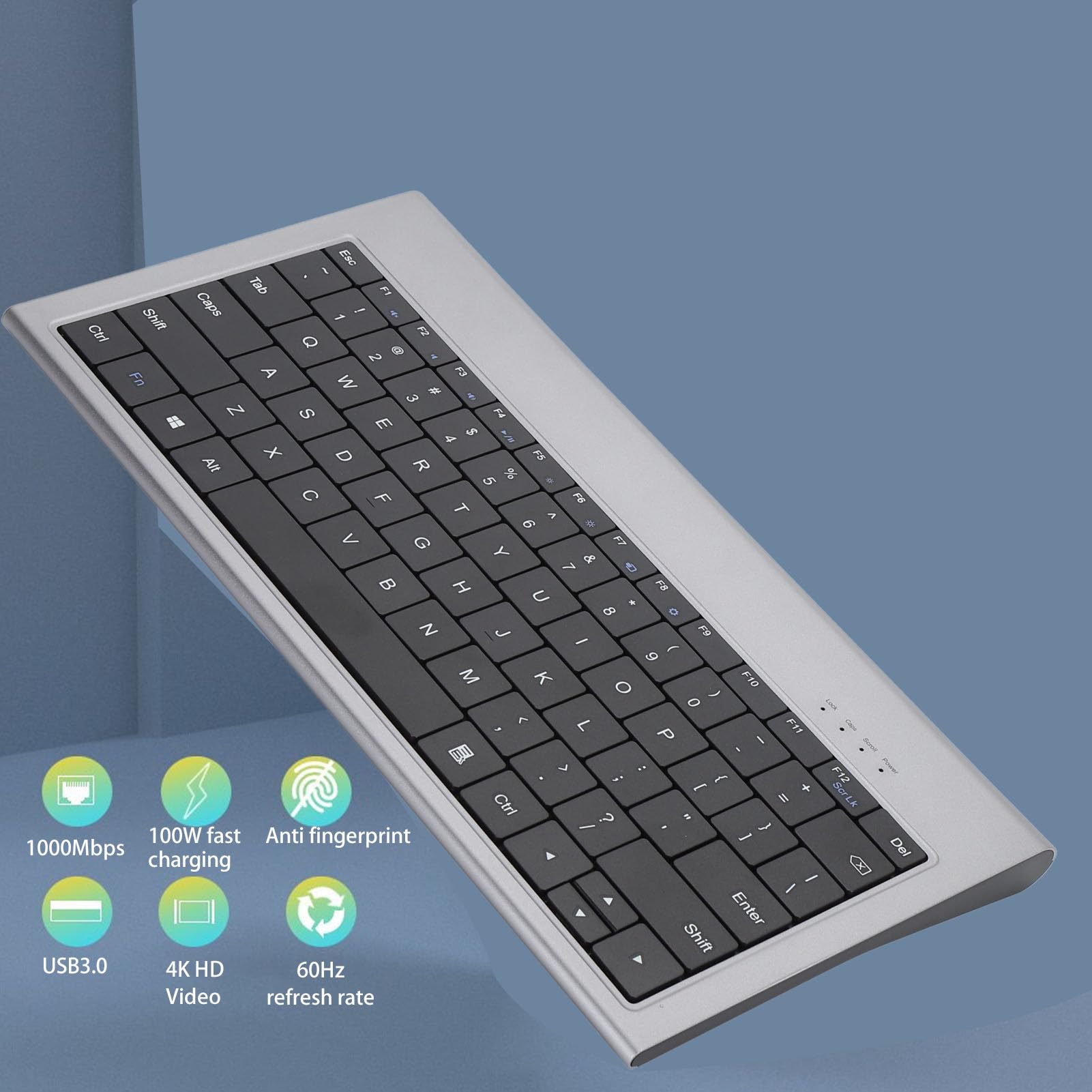 HUB USB C Przewodowy Koncentrator Klawiatury Komputerowej, Stacja Dokująca USB C 11 W 1 z HDMI, VGA, 3 Porty USBA 3.0, 100 W PD, SD/TF, Gigabit RJ45, 3,5 Mm, dla MacOS, i
