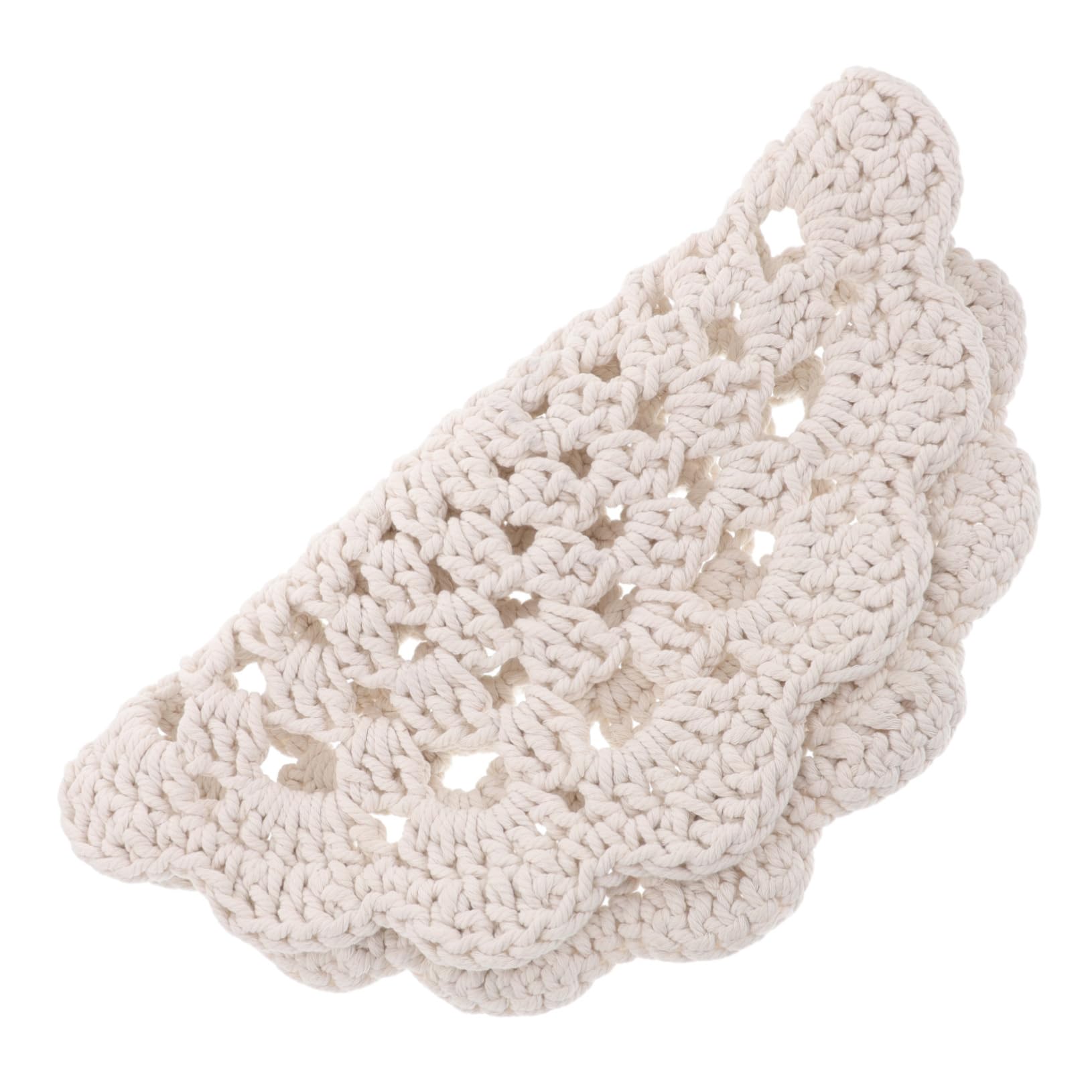Napperons coton ronds vintage dentelle pour table basse et set de table chic