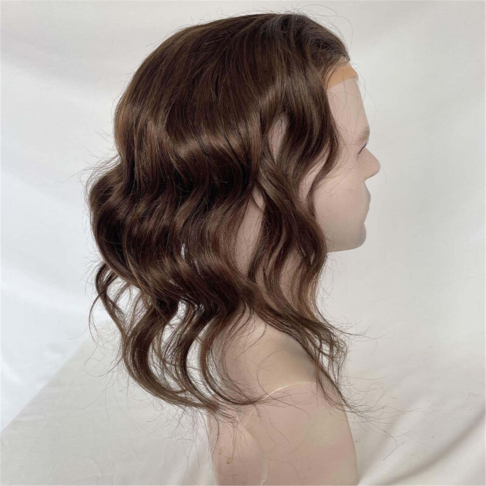 Peruka męska System wymiany kręconych włosów dla mężczyzn 12-calowy długi tupecik Fine Mono Lace Men Hairpiece Tupecik męski(3#)