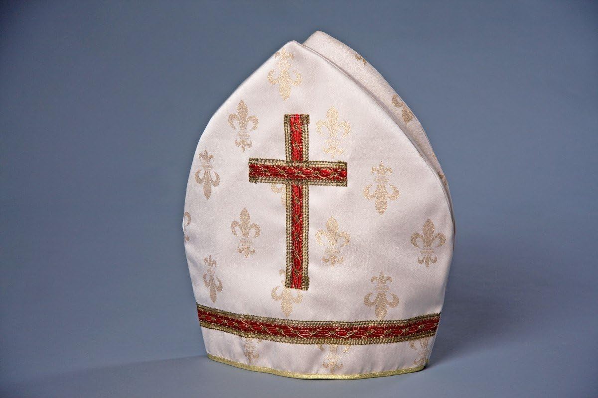 Cap "bishop" Mitra Cream / Gold