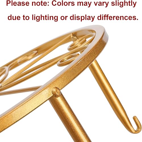 Miniatura 2 de Tosnail Paquete de 4 soportes metálicos de 9 x 4.7 pulgadas para plantas de interior y exterior, soporte para macetas, soporte para macetas para