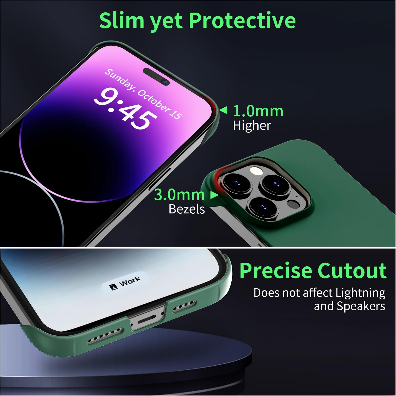 GRECAZO Magnet Handyhülle Für IPhone 15 Pro – Ultradünn, Stoßfest & Mit Zugring, In Blau