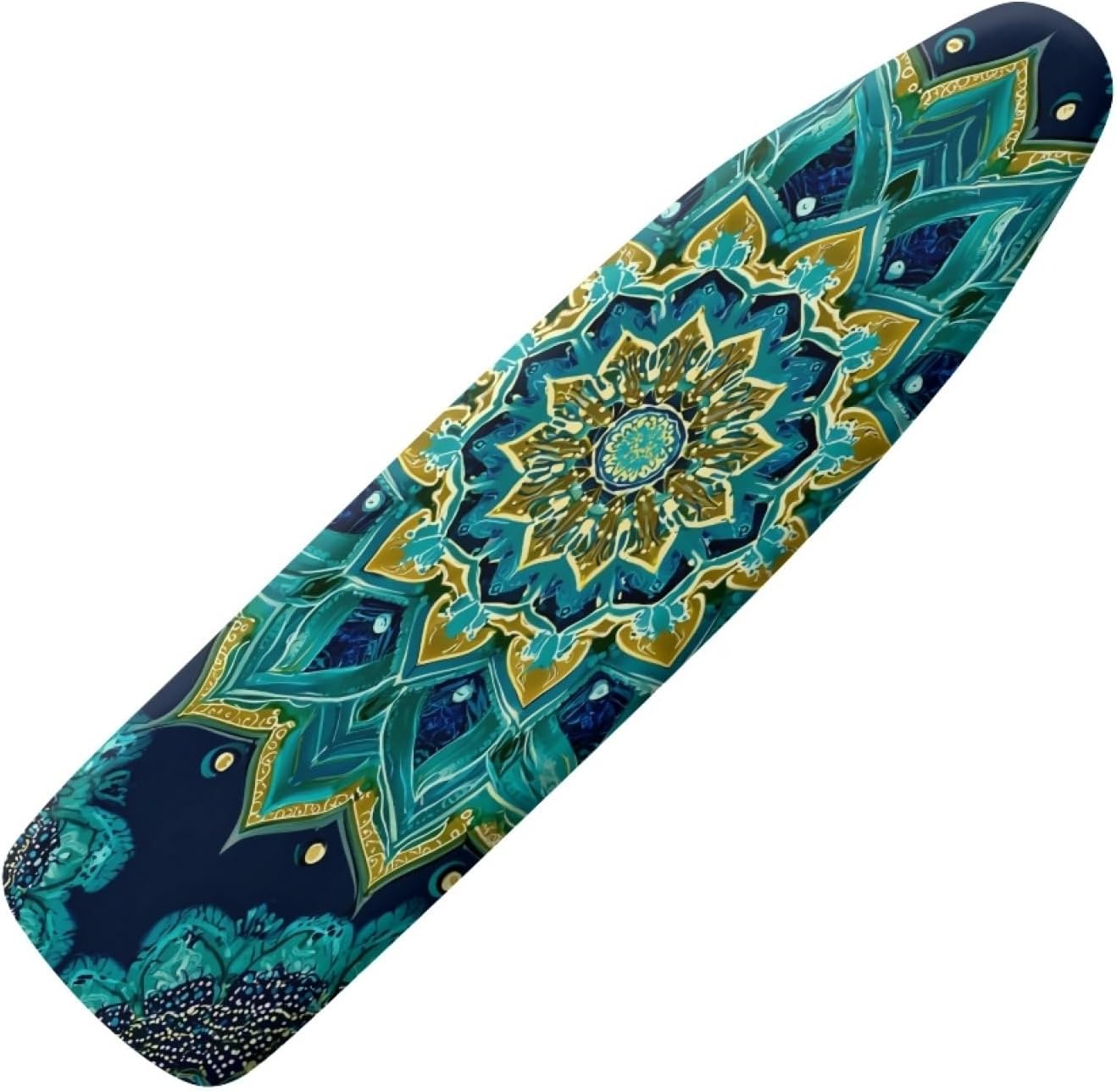 Iron Board Cover with Padding Standard Size Dark Blue Pattern Padded Ironing Board Covers 15x54 Heat Reflective Extra Thick Wide Non Stick Scorch and Stain Resistant Heatproof