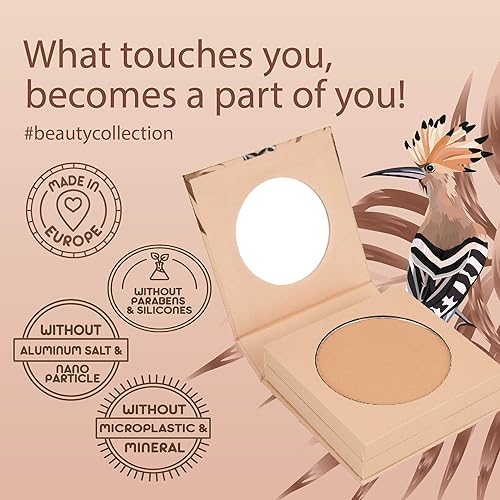 Miniatura 7 de Pure 2 en 1 Compact Powder Feather Light 03 Beige de Jean&Len, para una transición impecable y aspecto natural, dura 24 horas, con ingredientes