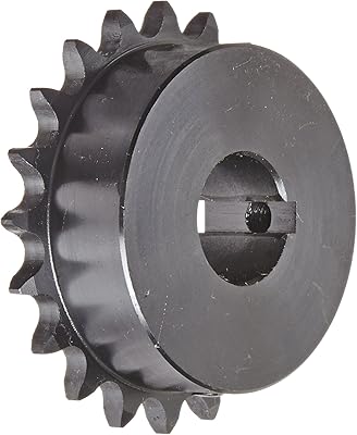 Tsubaki 41B20F-1 Finished Bore Sprocket, Single Strand, Inch, #41 ANSI No., 1/2