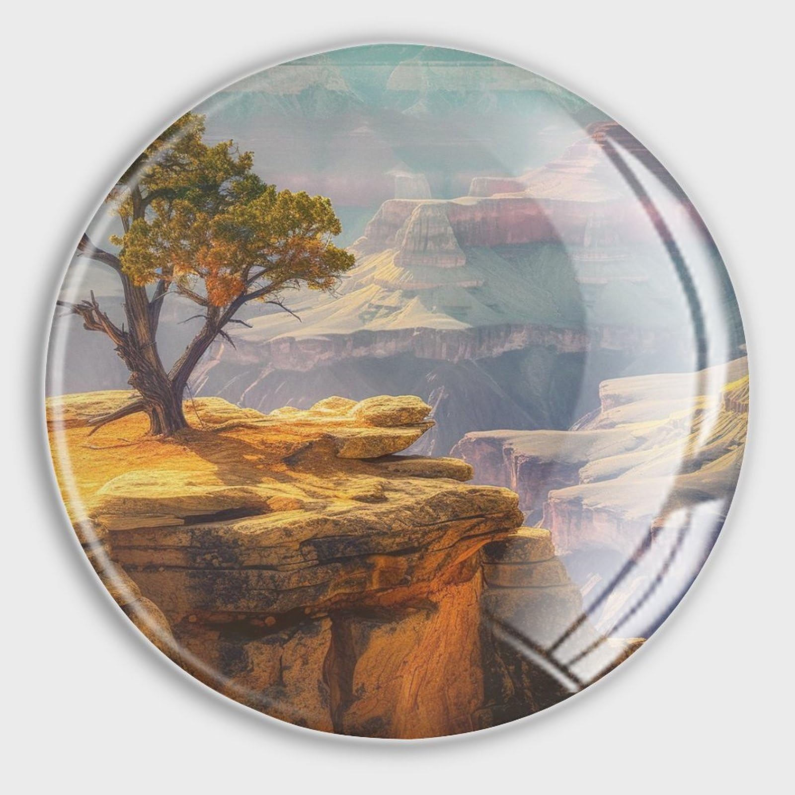 Aimants de réfrigérateur lot de 4 en verre : idée cadeau souvenir originale