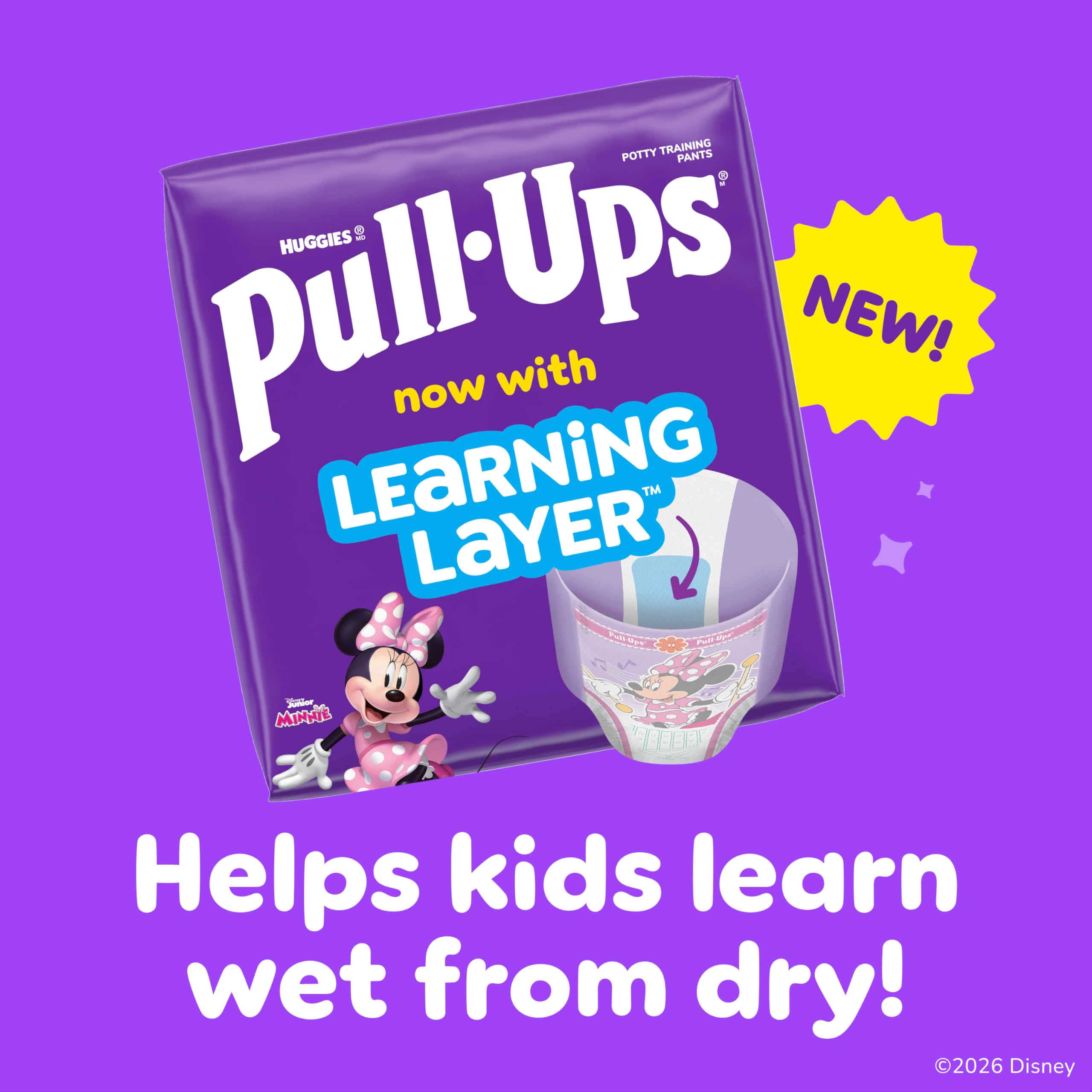 Pull-Ups Girls' Potty Training Pants, Size 6T-7T Training Underwear (55-75 lbs), 58 Count - 2