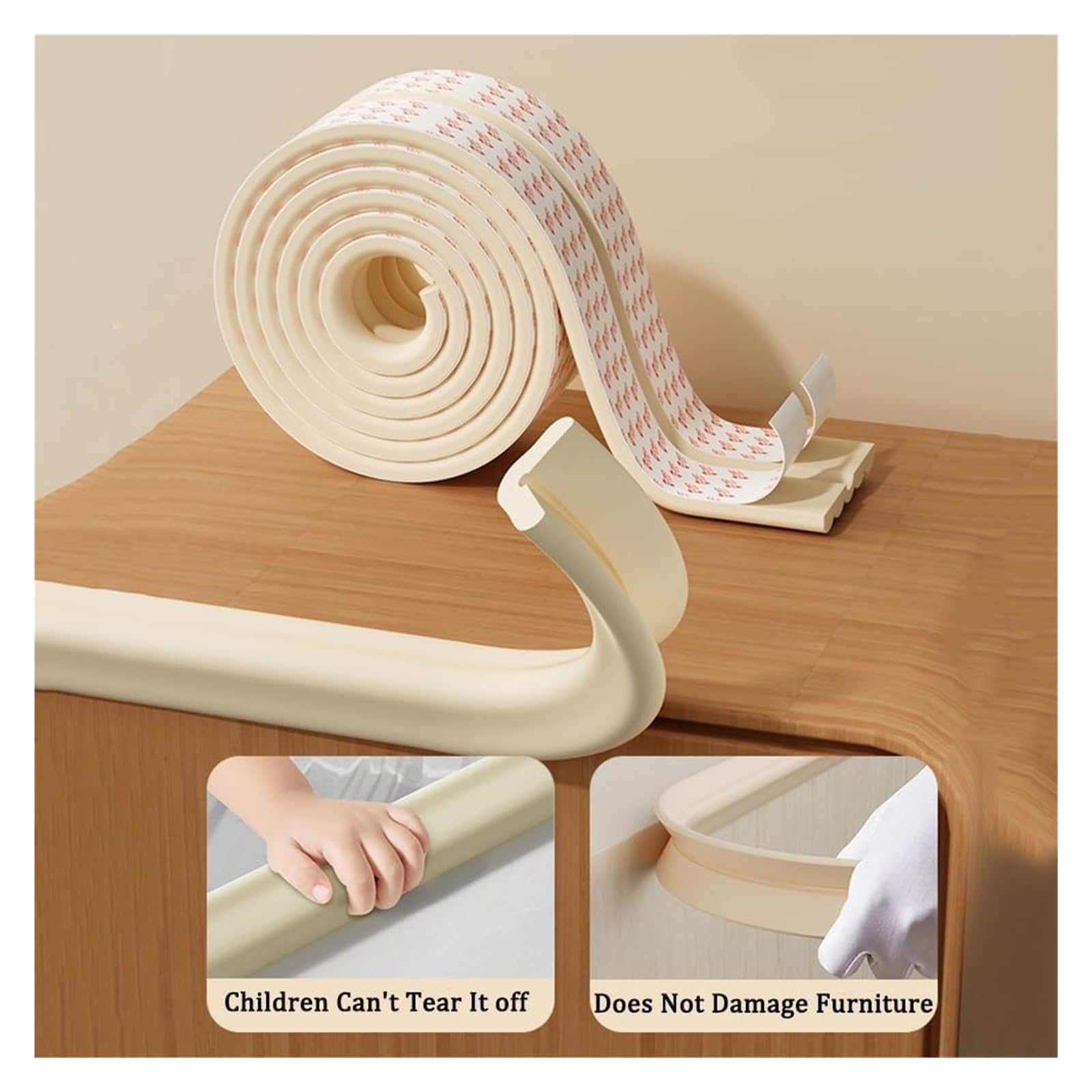 Protection d'Angles et Rebords pour Bébés Bandes De Sécurité En Mousse, Pare-chocs De Coussin D'angle De Bord De Table Anti-collision De Type L De 16 Mm D'épaisseur, Protecteurs D'angle De Bureau Auto